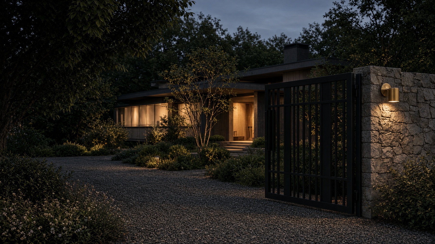 Private residence and studio gate